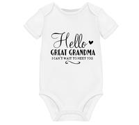 Hello Great Grandma Grandparents Pregnancy Announcement Ideas Baby Grow Due 2025 2026 Announcements Coming Soon Reveal Onsie Christmas