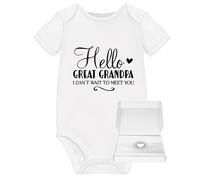 Hello Great Grandpa Grandparents Pregnancy Announcement Ideas Baby Grow Due 2025 2026 Announcements Coming Soon Reveal Onsie Christmas