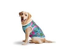 Hello Hawaii Casual Pet Sleeveless T-Shirt Dog Vest, Printed Soft Cotton Pet Clothes Breathable T-Shirt Large Dog (3xl-5xl)