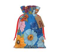 Hello Hawaii Christmas Drawstring Gift Bag Santa Sack With Cards