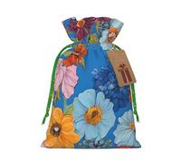 Hello Hawaii Christmas Drawstring Gift Bag Santa Sack With Cards