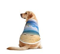 Hello Hawaii Print Dog Shirts for Pet, Soft Breathable Vest Lightweight Stretchy Pet T-Shirt for Medium Dog