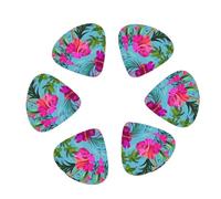 Hello Hawaii print Guitar Picks, 12PCS Premium Celluloid Guitar Pick Medium for Acoustic Guitar, Electric Guitar, Bass