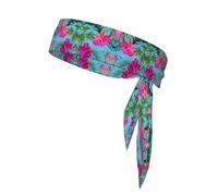 Hello Hawaii Print Headband For Men Women,Wicking Sweatband,Head Tie For Tennis,Gym Workout Sweat Headbands