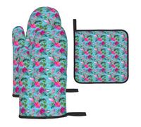 Hello Hawaii Print Oven Kitchen Gloves Baking Grilling Microwaving Cooking Home Restaurants Gift Set
