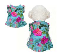 Hello Hawaii Print Pet Breathable T-Shirt Skirt M