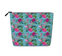 Hello Hawaii Print Portable Makeup Bag for Women Large-Capacity Travel Toiletry Organizer Pouch