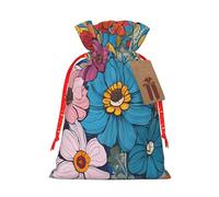 Hello Hawaii -Print Reusable Burlap Pouches Drawstring Bags, Rustic Wedding Christmas Party Favors Bulk Packaging.