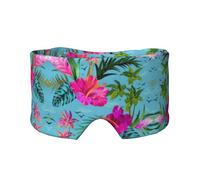 Hello Hawaii Print Sleep Eye and Ear Muffs Mask - Adjustable Yoga Travel Headband, Keep Warm Shading Comfortable Aid