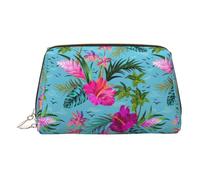 Hello Hawaii Print Small Portable Makeup Bag, Zipper Cosmetic Pouch for Travel & Daily Use
