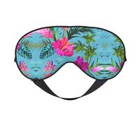 Hello Hawaii Print Soft Eye Mask â€“ Comfortable Sleep, Blocks Light, Full Eye Coverage, Ideal for Travel, Meditation