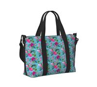 Hello Hawaii Print Travel Hand Bag Women Men Shoulder Strap Tote for Weekend Getaway Gym Vacation