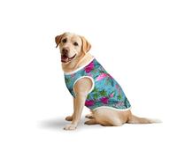 Hello Hawaii Printed Dog Shirt Vest, Stretchy Pet T-Shirts Soft Cotton Sleeveless Vests Breathable Clothes For Large Dogs (3xl-5xl)