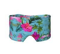 Hello Hawaii Printed Sleeping Blindfold, Padded Ear Warmer Mask, Adjustable Head Wrap, for Deep Relaxation