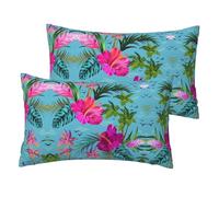 Hello Hawaii Printing Imitation Linen Pillow Cases Set Of 2 Luxury Pillow Cases 12x20 Inches For Sofa,Bed,Office