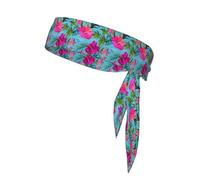 Hello Hawaii Printing One-Pack Tie Headbands Moisture Wicking Athletic Sports Head Band For Men And Women