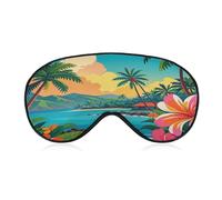 Hello Hawaii Sleep Mask Eye Mask for Sleeping Breathable Blackout Sleeping Masks with Adjustable Strap Soft Eye Cover Comfortable Blindfold Eyeshade for Night Sleeping Travel Nap