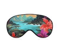 Hello Hawaii Sleep Mask Soft Comfortable Eye Mask with Adjustable Strap Eye Cover Eye Shade for Men Women Work Travel