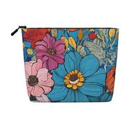Hello Hawaii - Themed Makeup Bag - Waterproof Hemp Cosmetic Pouch for Travel, Daily Use & Gifts (9.5x6.7x2in)