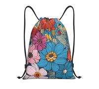 Hello Hawaii Title: Lightweight Drawstring Duffel Bag â€“ Water-Resistant Foldable Gym Sack with Adjustable Shoulder Strap, Ideal for Sports, Yoga, Travel and School