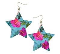 Hello Hawaii Women's Fashion Earrings, Celestial Dangle Earrings, Star Shape Jewelry for a Versatile