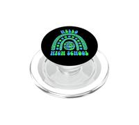 Hello High School Earth Leopard Rainbow PopSockets PopGrip for MagSafe