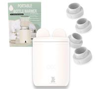 Hello Hippo - Compact and Portable Bottle Warmer: USB-C Rechargeable, Leak-Proof, Compatible with Philips Avent, MAM, NUK | 4 Adjustable Temperatures | Fast and Efficient Heating