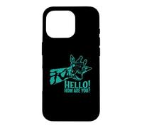 Hello How are You? Giraffe exotic Animal Case for iPhone 16 Pro