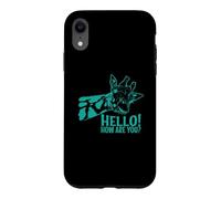 Hello How are You? Giraffe exotic Animal Case for iPhone XR