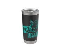 Hello How are You? Giraffe Exotic Animal Stainless Steel Insulated Tumbler
