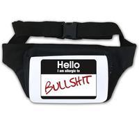 Hello I Am Allergic to Funny Waist Bag Fanny Pack White