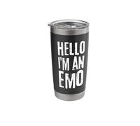 Hello I Am Emo - Hi I'm Emo - Still Emo It was Never A Phase Stainless Steel Insulated Tumbler