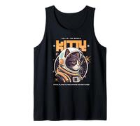 Hello I Am Space Kitty Sci Fi Paws Planets Adventures Tank Top