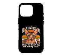 Hello I Live Here Too I Know We Havent Met Cat Case for iPhone 16 Pro