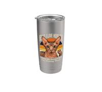 Hello I Live Here Too I Know We Havent Met Cat Stainless Steel Insulated Tumbler