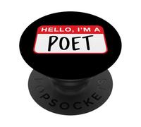 Hello, I’m a Poet - Funny PopSockets Adhesive PopGrip