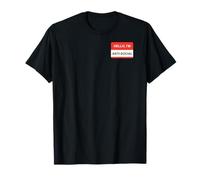 HELLO I'M ANTI-SOCIAL Name-tag T-Shirt