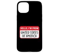 Hello, I'm From United States of America Case for iPhone 15 Plus