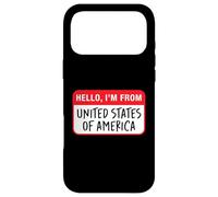 Hello, I'm From United States of America Case for iPhone 17 Pro Max