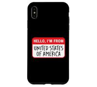 Hello, I'm From United States of America Case for iPhone XS Max