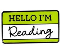 Hello I'm Reading Pin Badge