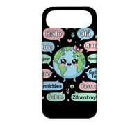 Hello in Different Languages Cute Kawaii Earth Planet Case for iPhone Air