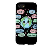 Hello in Different Languages Cute Kawaii Earth Planet Case for iPhone SE (2020) / 7/8