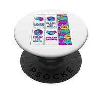 Hello in Different Languages Learn Travel The World Polyglot PopSockets Adhesive PopGrip