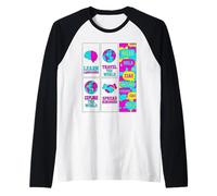 Hello in Different Languages Learn Travel The World Polyglot Raglan Baseball Tee