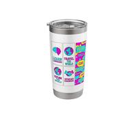 Hello in Different Languages Learn Travel The World Polyglot Stainless Steel Insulated Tumbler