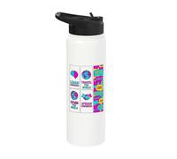 Hello in Different Languages Learn Travel The World Polyglot Stainless Steel Insulated Water Bottle