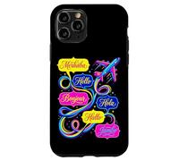 Hello in Different Languages World Travel Airplane Polyglot Case for iPhone 11 Pro