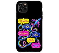 Hello in Different Languages World Travel Airplane Polyglot Case for iPhone 11 Pro Max
