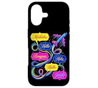Hello in Different Languages World Travel Airplane Polyglot Case for iPhone 17